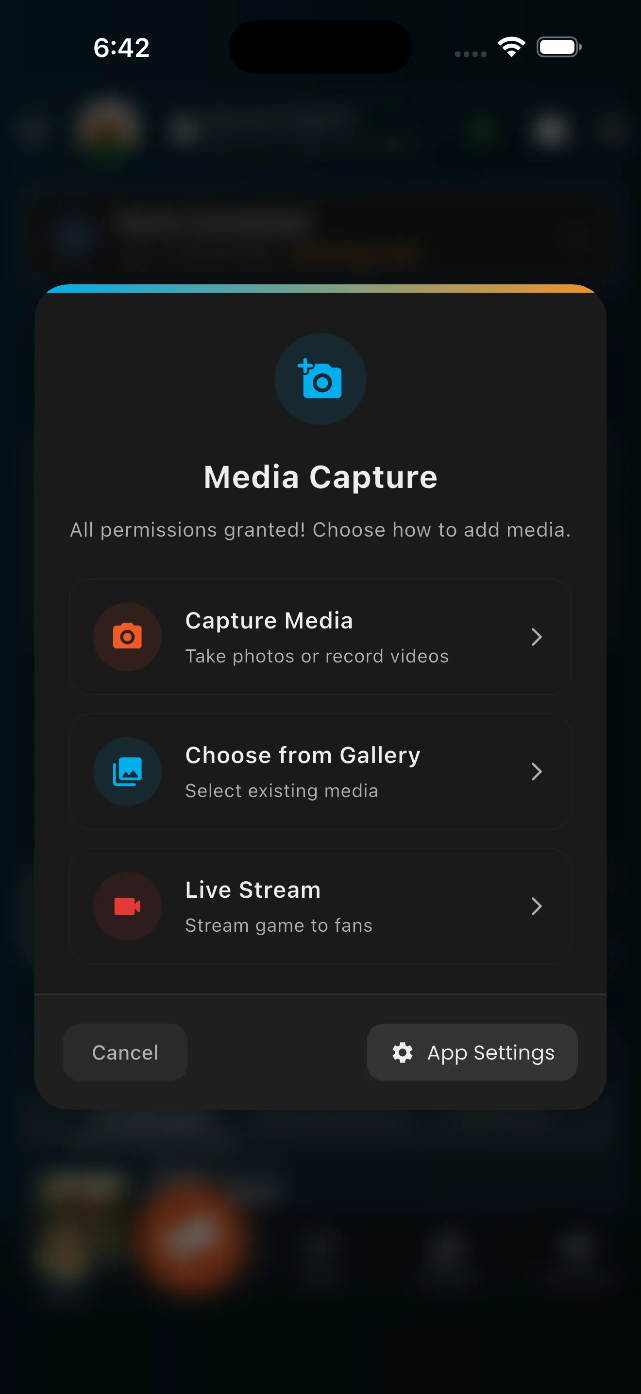 Media Capture Modal