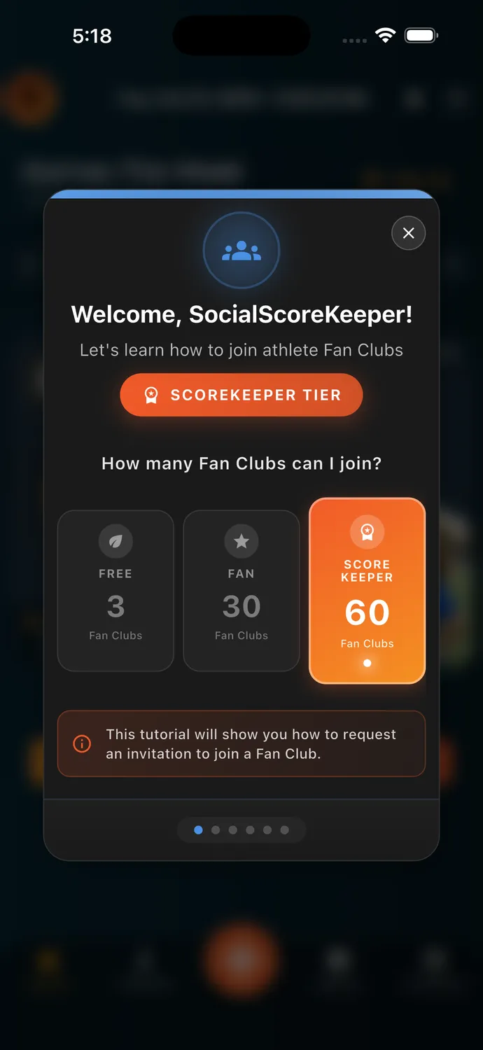 Fan Club Tiers