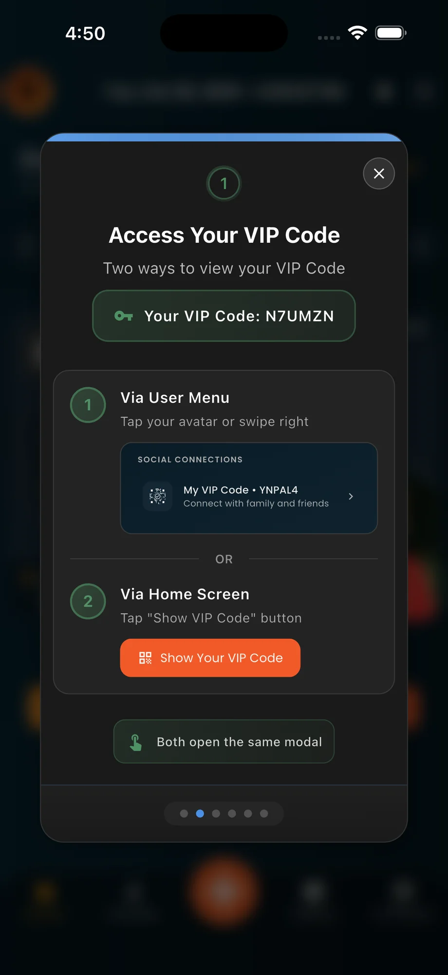 Share your VIP code to get invited