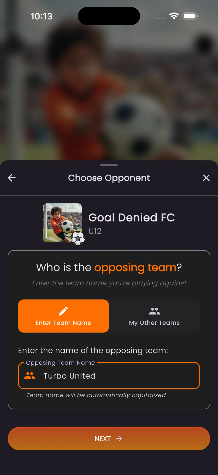 Choose opponent